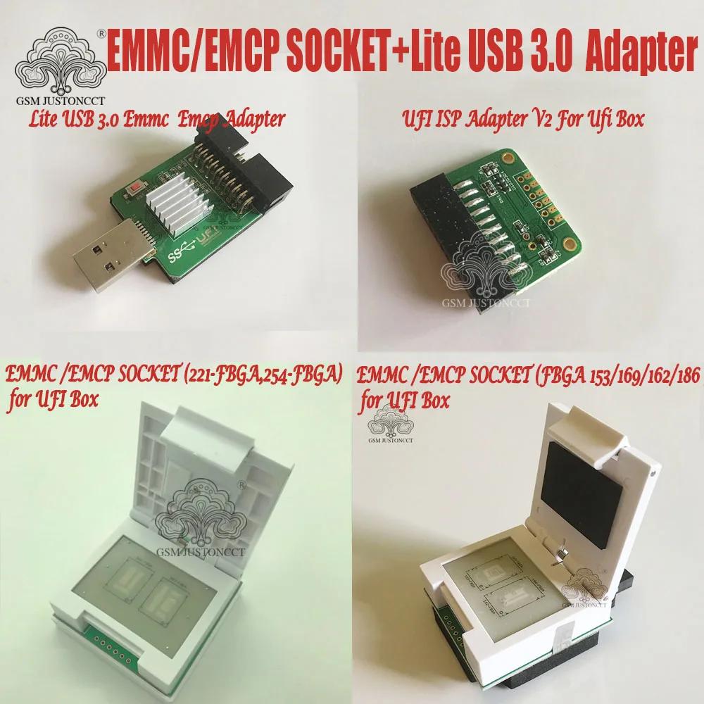 UFI BOX  Ʈ USB 3.0 ʰ eMMC , ISP  V2, EMMC/EMCP  (FBGA 153 /169/162 /186 ,FBGA 221/254)